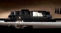 Дизайнерски кожен диван за дневни